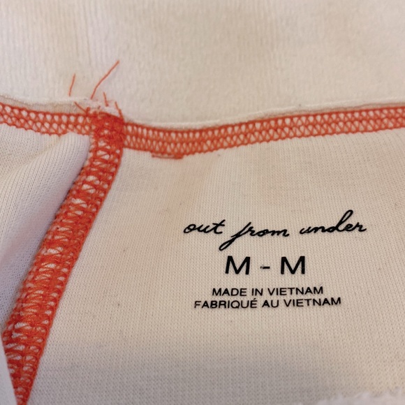 UO Out From Under Bethany Fleece Flare Pants Cream Size M - Picture 7 of 8